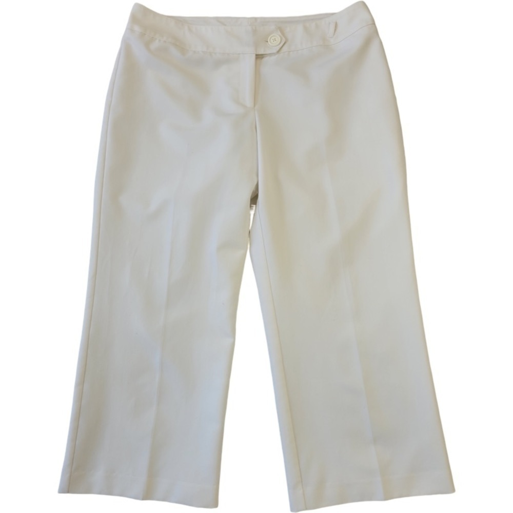 ✅ White House Black Market Woman’s white trousers pants lined size 10